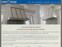 Tablet Screenshot of metaldesignvt.com